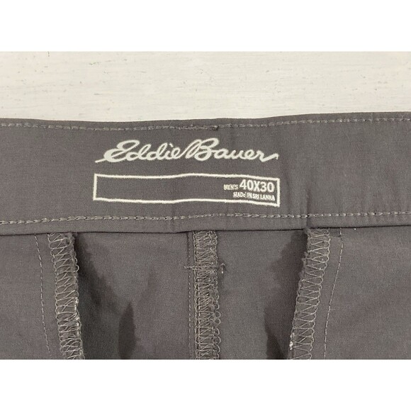 Eddie Bauer Horizon Guide Pants Men’s 40x30 Gray Nylon Hiking Outdoor Chino - Picture 8 of 13